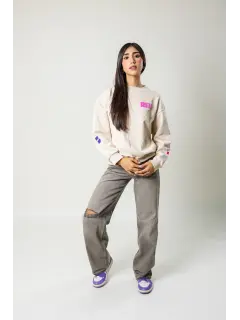 Pull over beige brutal