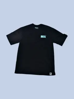 FRANELA OVERSIZE NEGRA BRUTAL AZUL