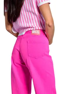 JEAN WIDE LEG FUCSIA