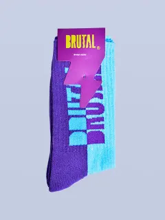 MEDIA BRUTAL AZUL CON MORADO