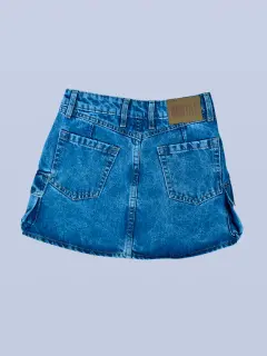 FALDA CARGO DENIM OSCURO