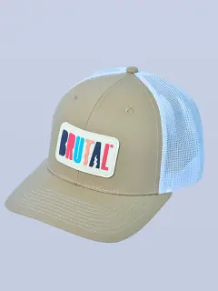 GORRA BEIGE LOGO MULTICOLOR