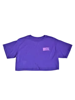 CROP OVERSIZE MORADO CON MANGAS