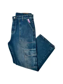 JEAN CARGO DENIM OSCURO