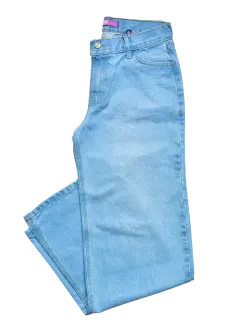 JEAN WIDE LED DENIM CLARO