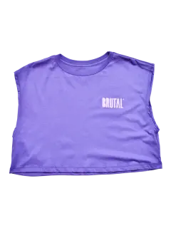 CROP OVERSIZE MORADO SIN MANGAS