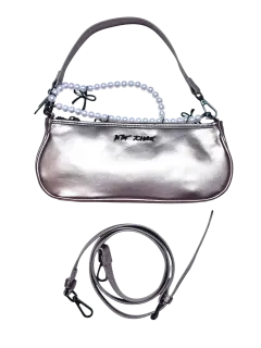CARTERA PLATEADA BETSEY JHONSON_a3f17