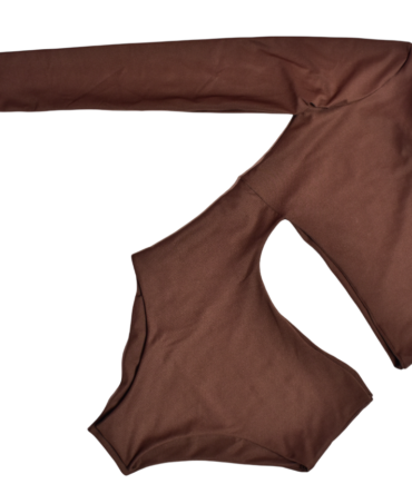 BODY ASIMETRICO MARRON
