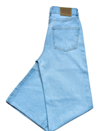 JEAN WIDE LED DENIM CLARO