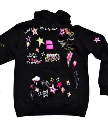 HOODIE NEGRO STICKERS