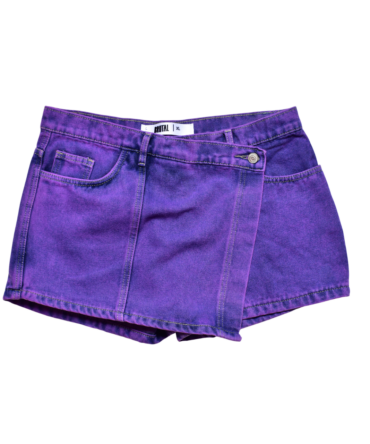FALDA SHORT MORADA