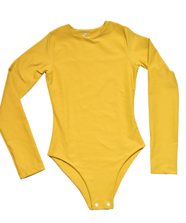 BODY MANGA LARGA AMARILLO