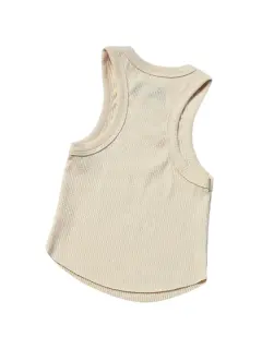 TOP BASICO BEIGE SIN MANGAS
