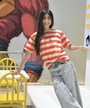 franela de rayas naranja