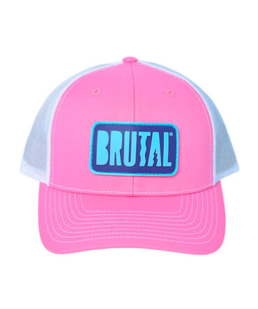 GORRA ROSADA LOGO AZUL Y MORADO